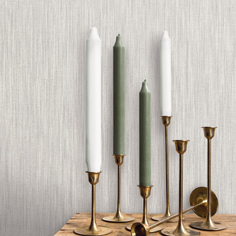 A-Street Prints 2861-25292 Chiniile Grey Faux Linen Wallpaper