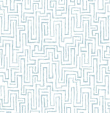 A-Street Prints 2861-25701 Ramble Blue Geometric Wallpaper