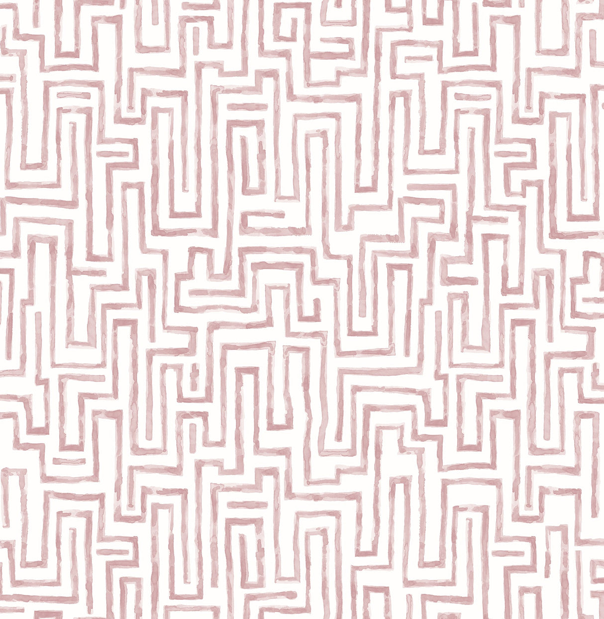 A-Street Prints 2861-25704 Ramble Pink Geometric Wallpaper