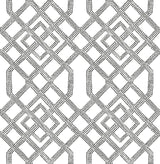 A-Street Prints 2861-25706 Traverse Black Trellis Wallpaper