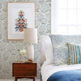 A-Street Prints 2861-25714 Floret Blue Floral Wallpaper
