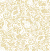 A-Street Prints 2861-25727 Revival Mustard Fauna Wallpaper