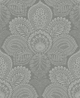 A-Street Prints 2861-25728 Triumph Grey Medallion Wallpaper