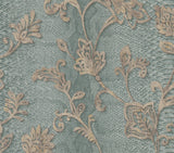 Brewster 2871-88729 Puglia Teal Python Arabesque Wallpaper