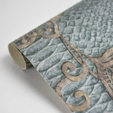 Brewster 2871-88729 Puglia Teal Python Arabesque Wallpaper