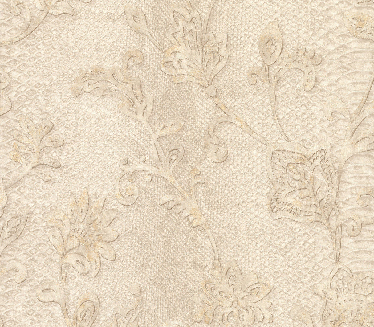 Brewster 2871-88731 Puglia Cream Python Arabesque Wallpaper