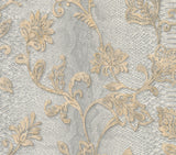 Brewster 2871-88737 Puglia Light Grey Python Arabesque Wallpaper