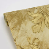 Brewster 2871-88742 Portofino Gold Cow Leaves Wallpaper