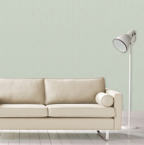 A-Street Prints 2889-25202 Torpa Mint Geometric Wallpaper