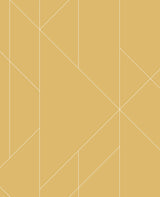 A-Street Prints 2889-25203 Torpa Mustard Geometric Wallpaper