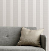 A-Street Prints 2889-25208 Visby Silver Stripe Wallpaper