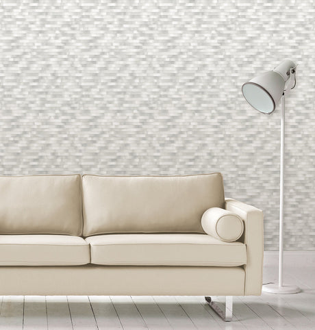 A-Street Prints 2889-25231 Kalmar Grey Hazy Stripe Wallpaper