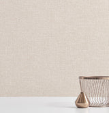 A-Street Prints 2889-25240 Asa Light Pink Linen Texture Wallpaper