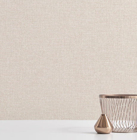 A-Street Prints 2889-25240 Asa Light Pink Linen Texture Wallpaper