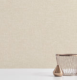 A-Street Prints 2889-25241 Asa Beige Linen Texture Wallpaper