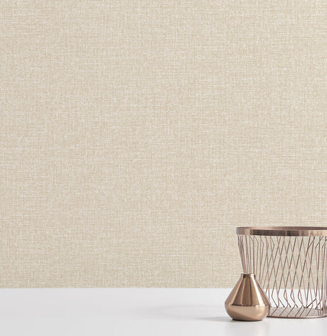 A-Street Prints 2889-25241 Asa Beige Linen Texture Wallpaper