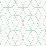 A-Street Prints 2889-25251 Osterlen Teal Trellis Wallpaper