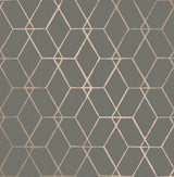 A-Street Prints 2889-25252 Osterlen Taupe Trellis Wallpaper