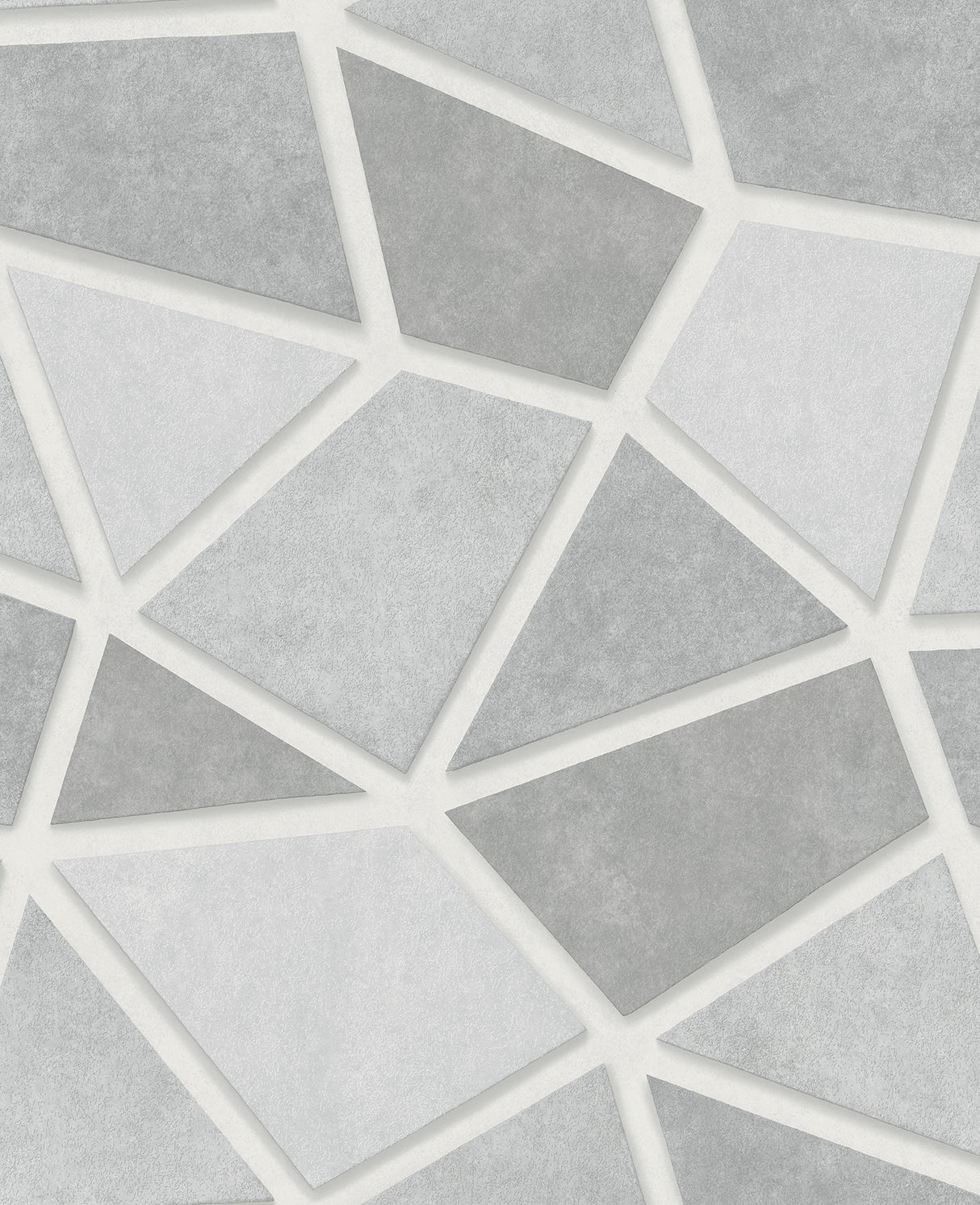 Decorline 2896-25349 Coty Silver Geometric Patchwork Wallpaper
