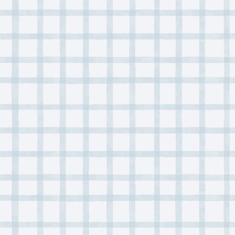 Galerie Bambino Watercolour Checks Blue Sidewall 290-2