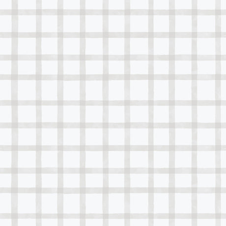 Galerie Bambino Watercolour Checks Silver Grey Sidewall 290-