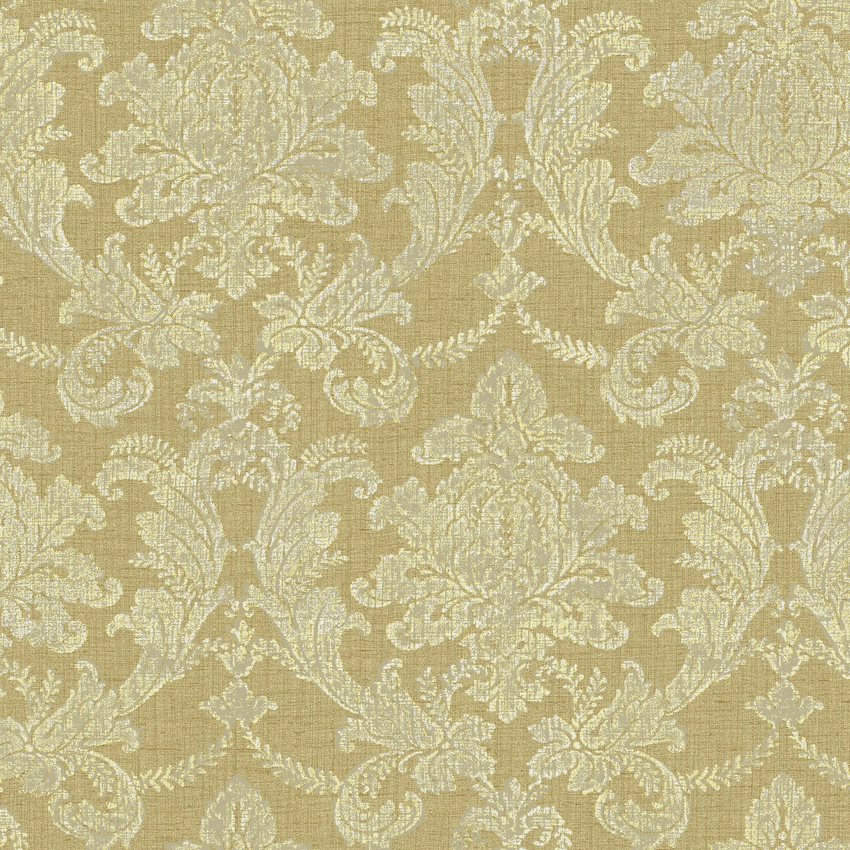 Fairwinds Studio 290-50005 Gold Textured Damask Wallpaper