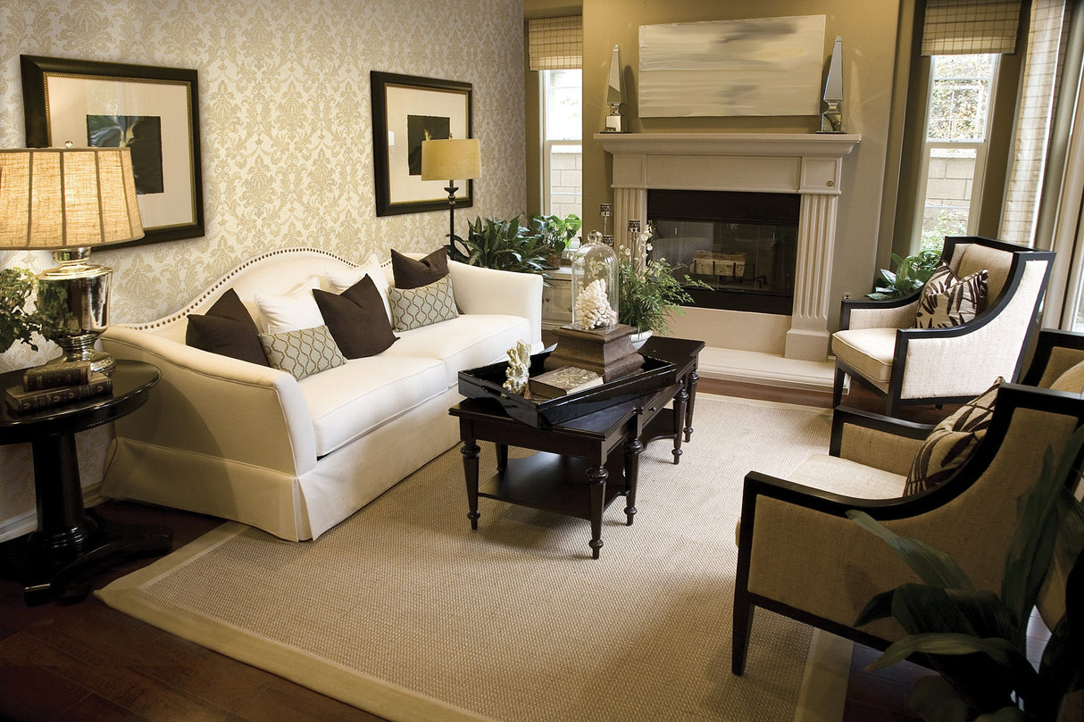 Fairwinds Studio 290-50017 Flax Textured Damask Wallpaper