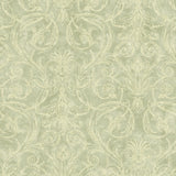 Fairwinds Studio 290-50104 Green Acanthus Leaf Cameo Wallpaper