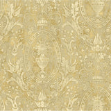 Fairwinds Studio 290-50307 Yellow Urn Acanthus Leaf Cameo Wallpaper