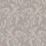 Fairwinds Studio 290-50409 Purple Acanthus Leaf Scroll Wallpaper