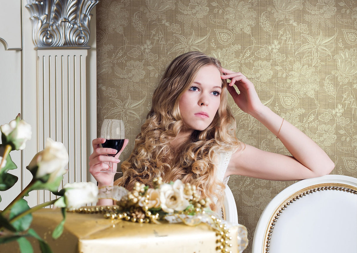 Fairwinds Studio 290-51117 Neutral Jacobean Trail Wallpaper