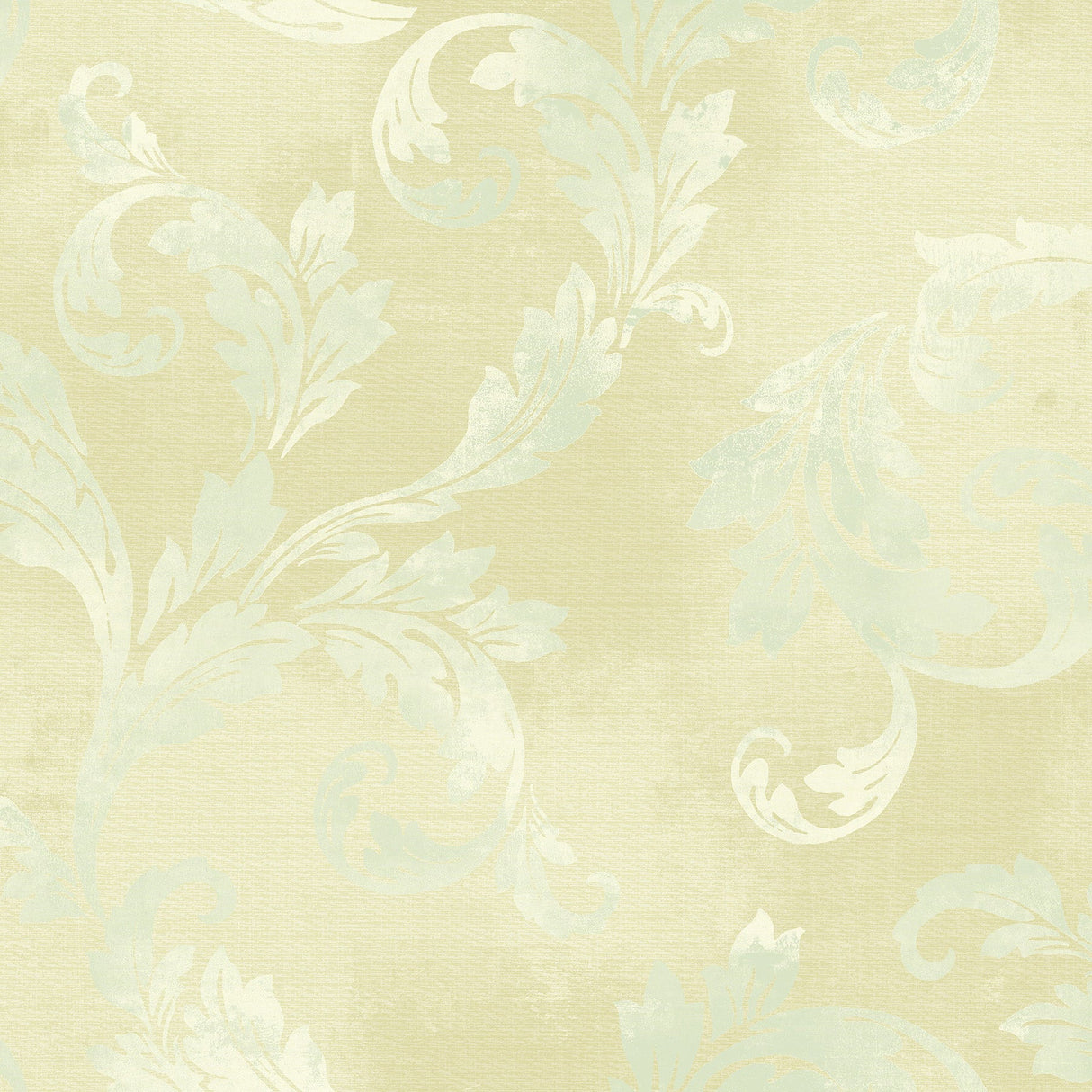 Fairwinds Studio 290-51503 Beige Clean Acanthus Leaf Scroll Wallpaper