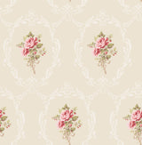 Fine Decor 2900-23215 Camellia Gold Floral Cameo Wallpaper