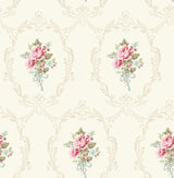 Fine Decor 2900-23218 Camellia White Floral Cameo Wallpaper