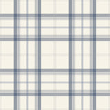 Fine Decor 2900-40541 Cambridge Blue Plaid Wallpaper