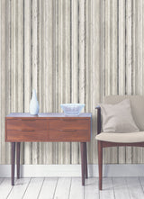 Fine Decor 2900-41259 Bodhi Grey Distressed Stripe Wallpaper