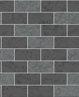 Fine Decor 2900-41462 Ceramica Black Subway Tile Wallpaper