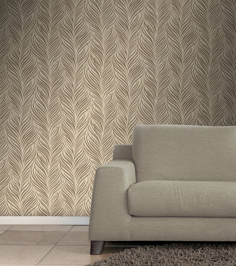 Fine Decor 2900-41743 Alfie Wheat Botanical Wallpaper