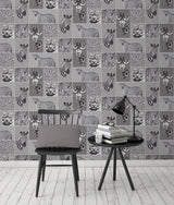 Fine Decor 2900-41919 Zoya Grey Safari Wallpaper