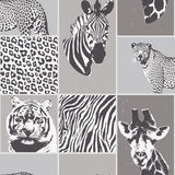 Fine Decor 2900-41919 Zoya Grey Safari Wallpaper