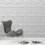 Fine Decor 2900-42023 White Ledgestone Wallpaper