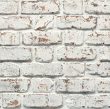 Fine Decor 2900-42032 White Rustic Brick Wallpaper