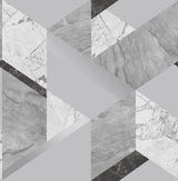 Fine Decor 2900-42052 Elvira Grey Marble Geometric Wallpaper