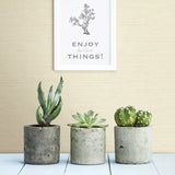 A-Street Prints 2901-24280 Agave Bliss Light Yellow Faux Grasscloth Wallpaper