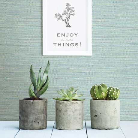 A-Street Prints 2901-24282 Agave Bliss Teal Faux Grasscloth Wallpaper