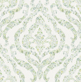 A-Street Prints 2901-25404 Featherton Light Green Floral Damask Wallpaper