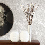 A-Street Prints 2901-25412 Birds of Paraside Breeze Grey Floral Wallpaper