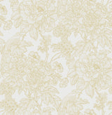 A-Street Prints 2901-25413 Birds of Paraside Breeze Mustard Floral Wallpaper