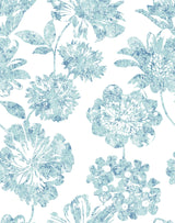 A-Street Prints 2901-25415 Folia Blue Floral Wallpaper