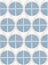 A-Street Prints 2901-25424 Luminary Blue Ogee Wallpaper